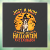 Halloween Labrador Mama Hexenhund Design_1 Fensteraufkleber (Blatt 3)
