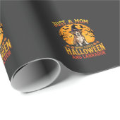 Halloween Labrador Mama Hexenhund Design_1 Geschenkpapier (Rolleneckpunkt)