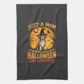 Halloween Labrador Mama Hexenhund Design_1 Geschirrtuch (Vertikal)