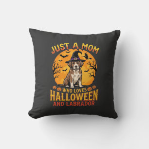 Halloween Labrador Mama Hexenhund Design_1 Kissen