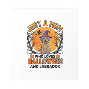 Halloween Labrador Mama Vintage Hund Design_1 Notizblock
