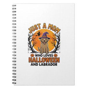 Halloween Labrador Mama Vintage Hund Design_1 Notizblock