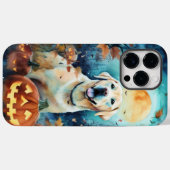 Halloween Labrador mit Kürbissen Gruselig Case-Mate iPhone Hülle (Rückseite (Horizontal))
