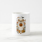 Halloween Labrador Retriever Blume Kaffeetasse (Mittel)