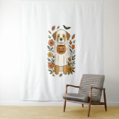 Halloween Labrador Retriever Blume Wandteppich (Beispiel)