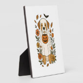 Halloween Labrador Retriever Blumen Fotoplatte (Seite)