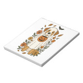 Halloween Labrador Retriever Blumen Notizblock (Rotiert)