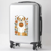 Halloween Labrador Retriever Flowers Aufkleber (Koffer)