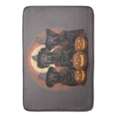 Halloween Labrador Retriever Hunde Hexenhats Badematte (Vorderseite Vertikal)
