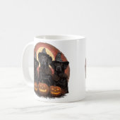Halloween Labrador Retriever Hunde Hexenhats Kaffeetasse (Vorderseite Links)