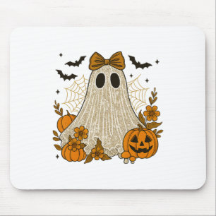 Halloween Lace Ghost Coquette Blume Bow Floral Sp Mousepad