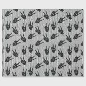 Halloween Lace Pattern Geschenkpapier (Flach)