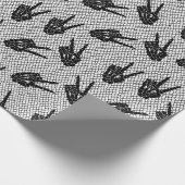 Halloween Lace Pattern Geschenkpapier (Ecke)