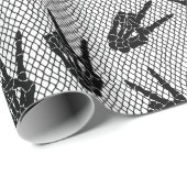 Halloween Lace Pattern Geschenkpapier (Rolleneckpunkt)