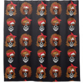 Halloween Lächeln Skulls Duschvorhang (Vorderseite)