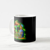 Halloween Lady Scarecrow Pumpkin Head RIP Bats Kaffeetasse (Vorderseite Links)
