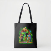 Halloween Lady Scarecrow Pumpkin Head RIP Bats Tasche (Vorderseite)