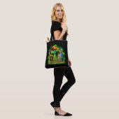 Halloween Lady Scarecrow Pumpkin Head RIP Bats Tasche (Am Model)
