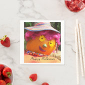 Halloween Lady Scarecrow Serviette (Beispiel)