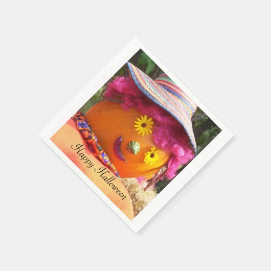 Halloween Lady Scarecrow Serviette (Ecke)