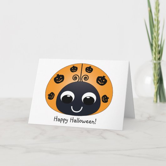 Halloween Ladybug Card Karte (Vorderseite)