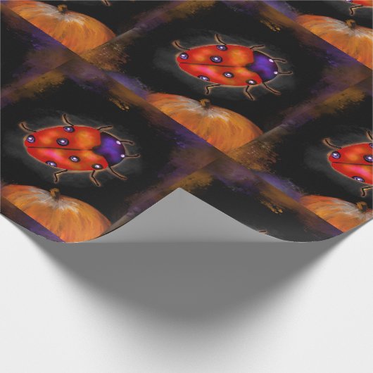 Halloween Ladybug Geschenkpapier (Ecke)