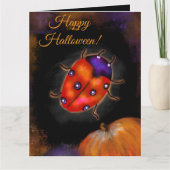 Halloween Ladybug Karte (Vorderseite)