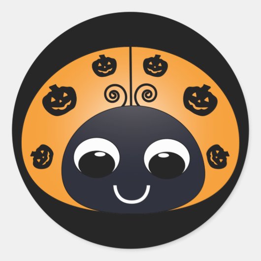 Halloween Ladybug Sticker (Vorderseite)