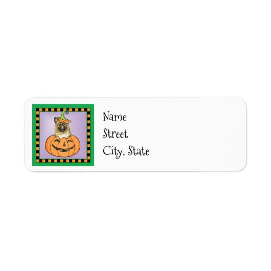 Halloween Laekenois Label (Vorne)