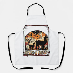 Halloween-Lama-Shirt Grusel-Treat-Halloween-Grabku Schürze