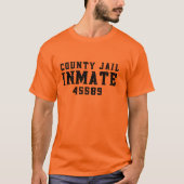 Halloween Landkreis Inmate Costume T - Shirt (Vorderseite)