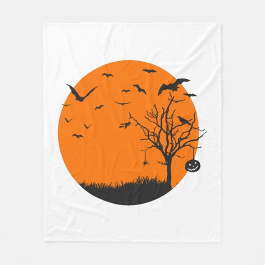 Halloween Landscape Halloween Design Fleecedecke (Vorderseite)