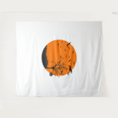 Halloween Landscape Halloween Design Wandteppich (Vorderseite (Horizontal))