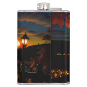 Halloween Landscape Seven Flachmann (Rückseite)