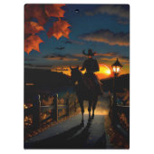 Halloween Landscape Seven Klemmbrett (Rückseite)