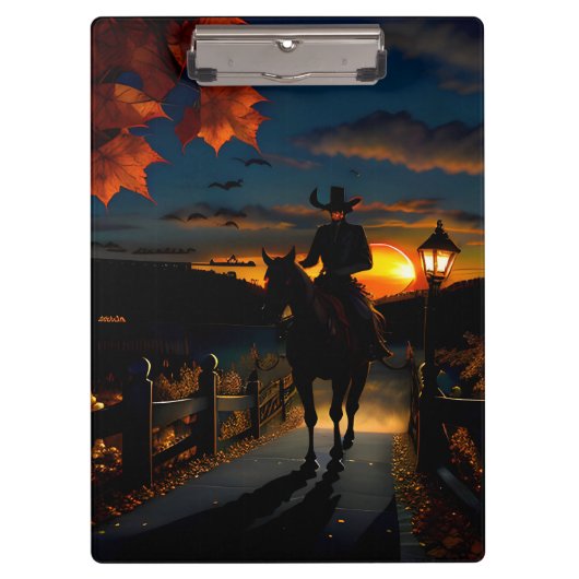 Halloween Landscape Seven Klemmbrett (Vorderseite)