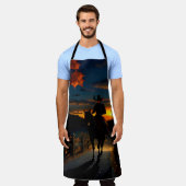 Halloween Landscape Seven Schürze (Getragen)