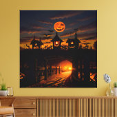 Halloween Landschaft 6 Leinwanddruck (Insitu (Wohnzimmer))