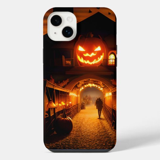 Halloween Landschaft Fünf iPhone Hülle (Rückseite)