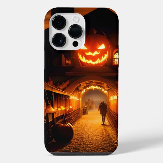 Halloween Landschaft Fünf iPhone Hülle (Rückseite)
