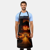 Halloween Landschaft Fünf Schürze (Getragen)