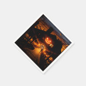 Halloween Landschaft Fünf Serviette (Ecke)