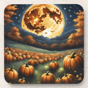 Halloween-Landschaft Getränkeuntersetzer