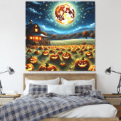 Halloween-Landschaft Leinwanddruck (Insitu (Schlafzimmer))