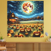 Halloween-Landschaft Leinwanddruck (Insitu (Wohnzimmer))