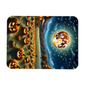 Halloween-Landschaft Magnet (Horizontal)