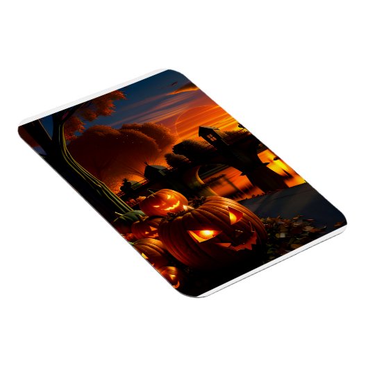 Halloween-Landschaft Magnet (Rechte Seite)