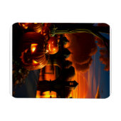 Halloween-Landschaft Magnet (Horizontal)