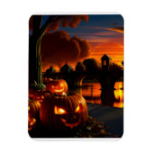Halloween-Landschaft Magnet (Vertikal)