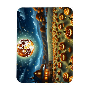 Halloween-Landschaft Magnet